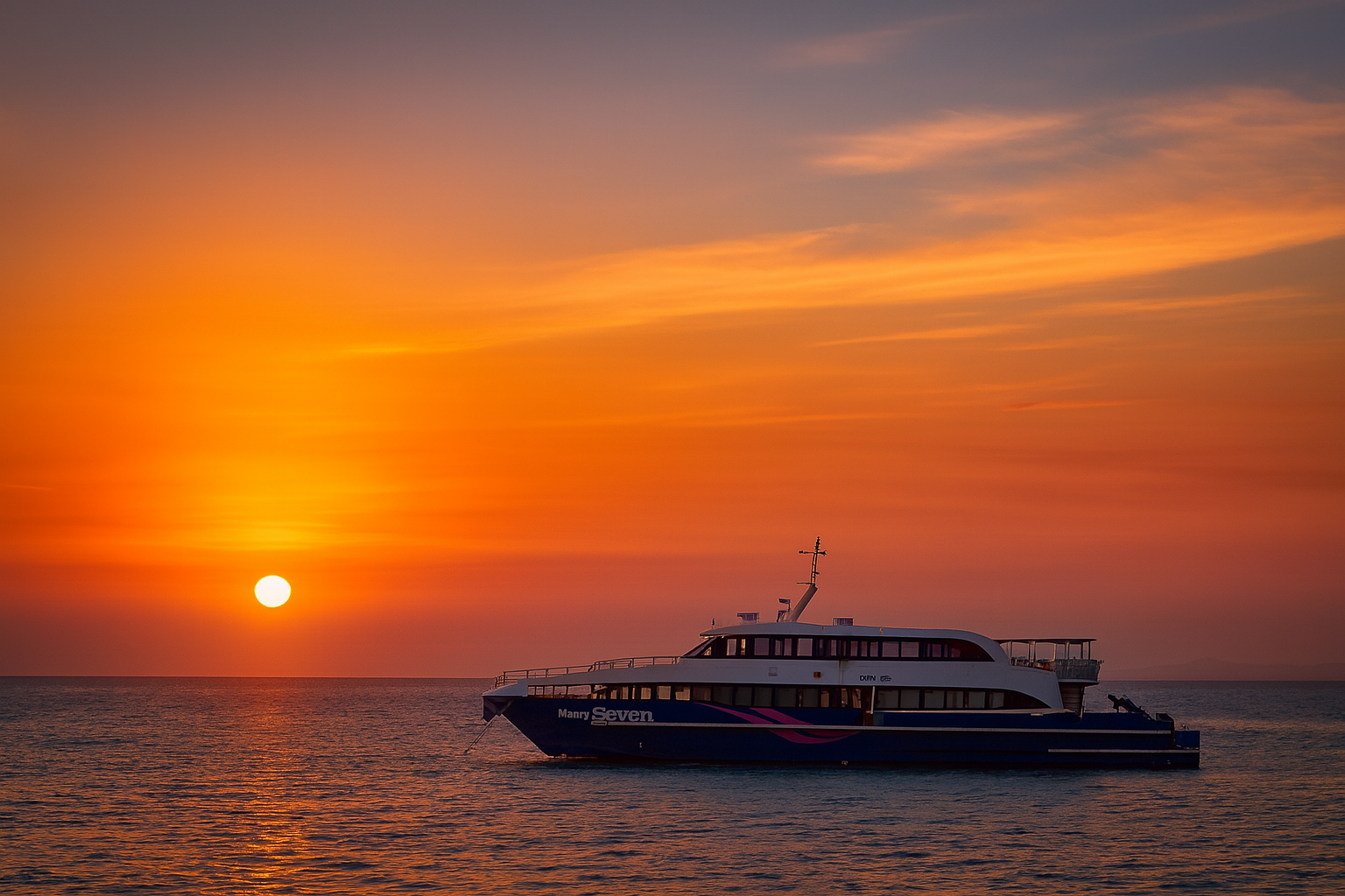 Sunset Cruise at dusk